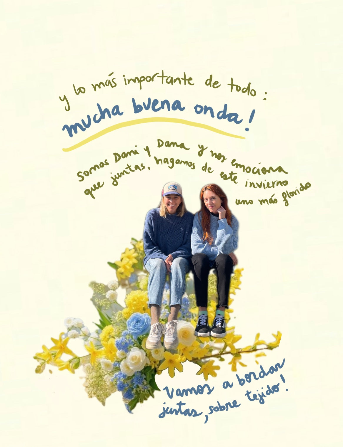 Invierno Florido: Taller de bordado sobre tejido 🌼