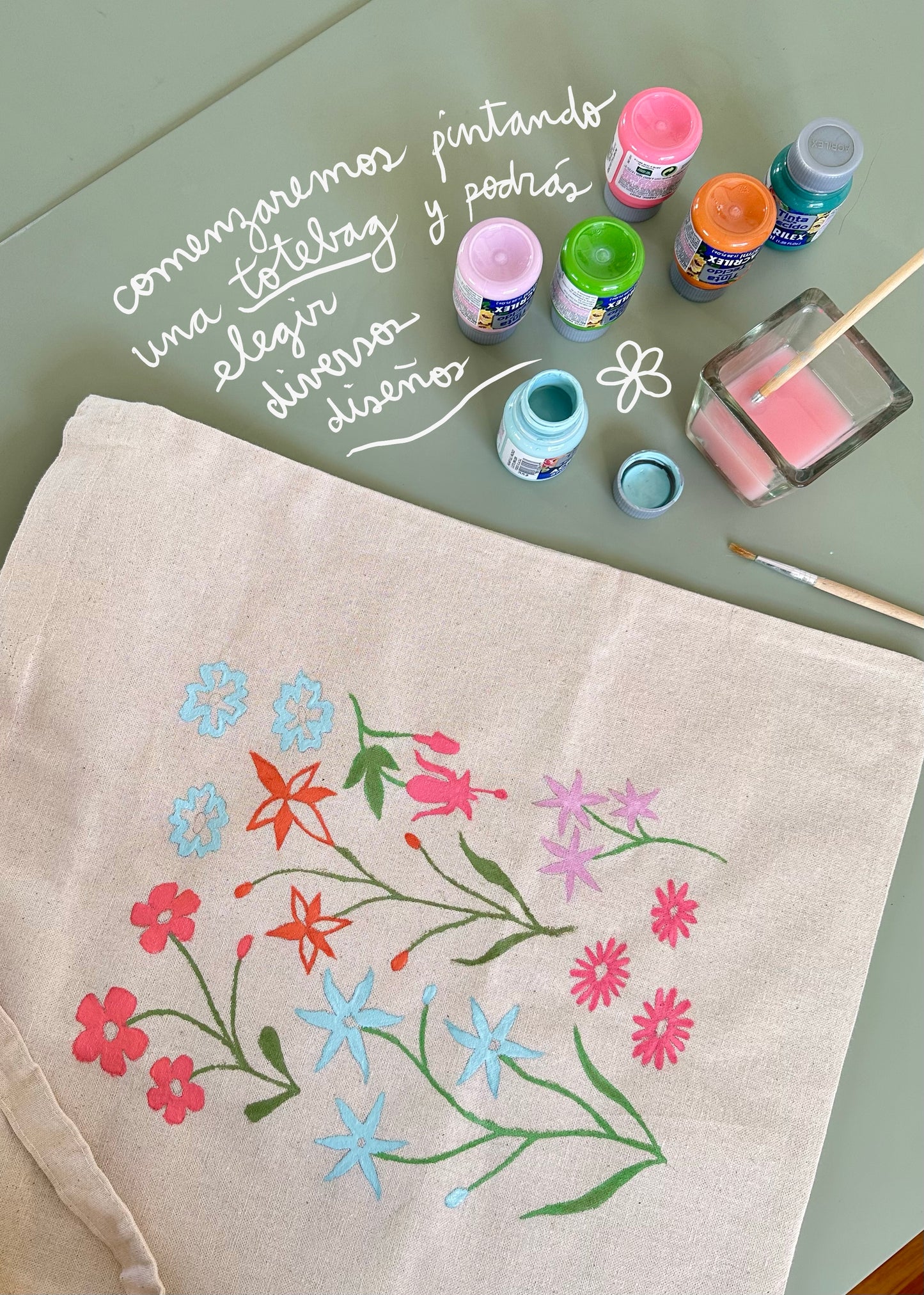 Pintar y bordar flores 🌷 10/01 en Pichilemu