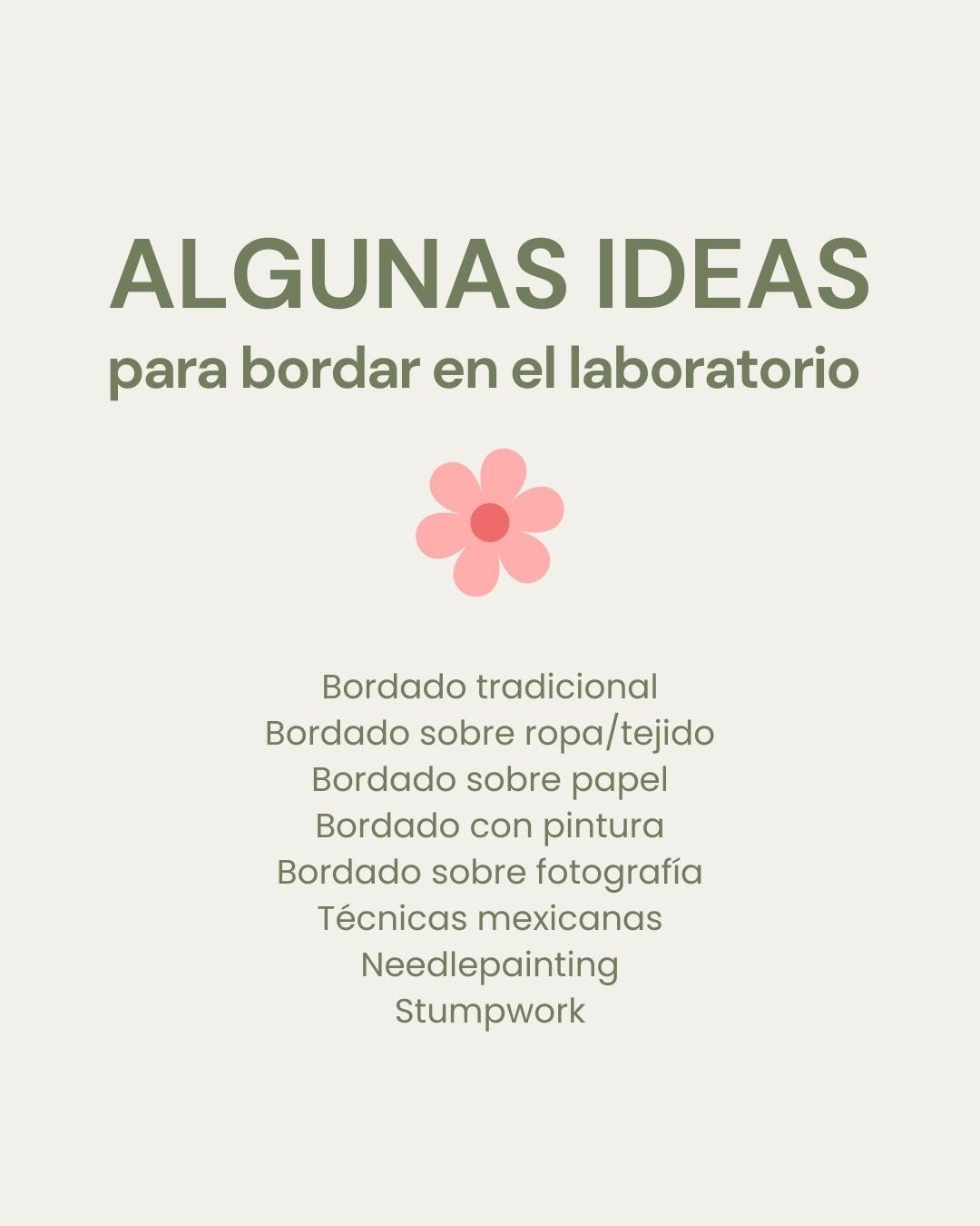 Laboratorio de Bordado 🌿