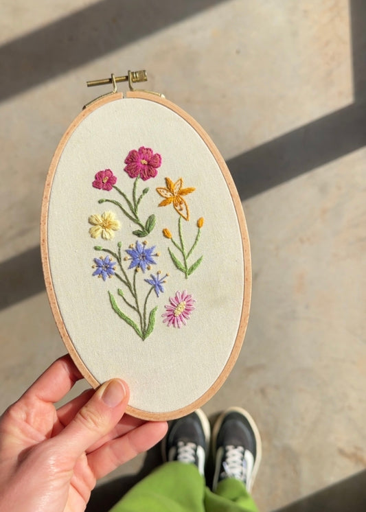 Patrón de Bordado: Flores de Chile