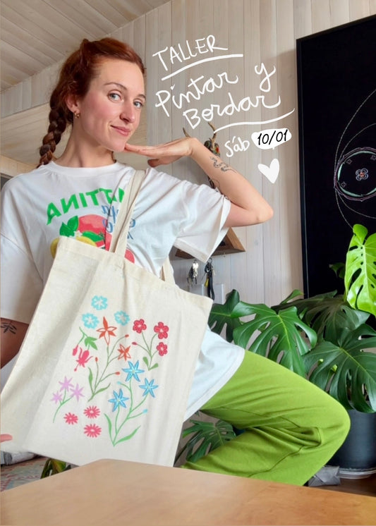 Pintar y bordar flores 🌷 10/01 en Pichilemu