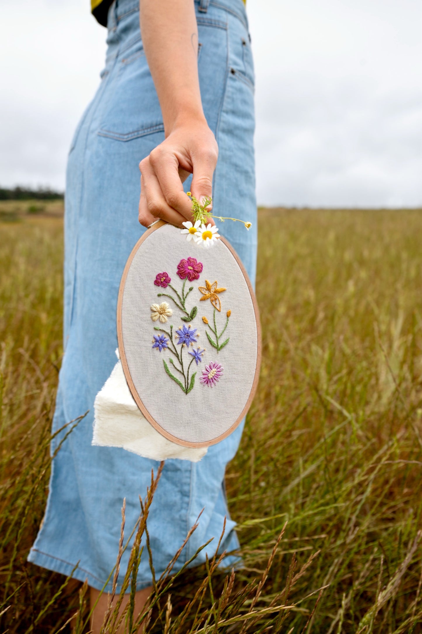 Patrón de Bordado: Flores de Chile